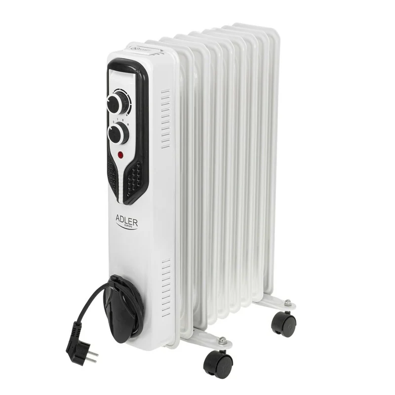 Radiador de aceite Adler AD 7816 Blanco Negro 2000 W