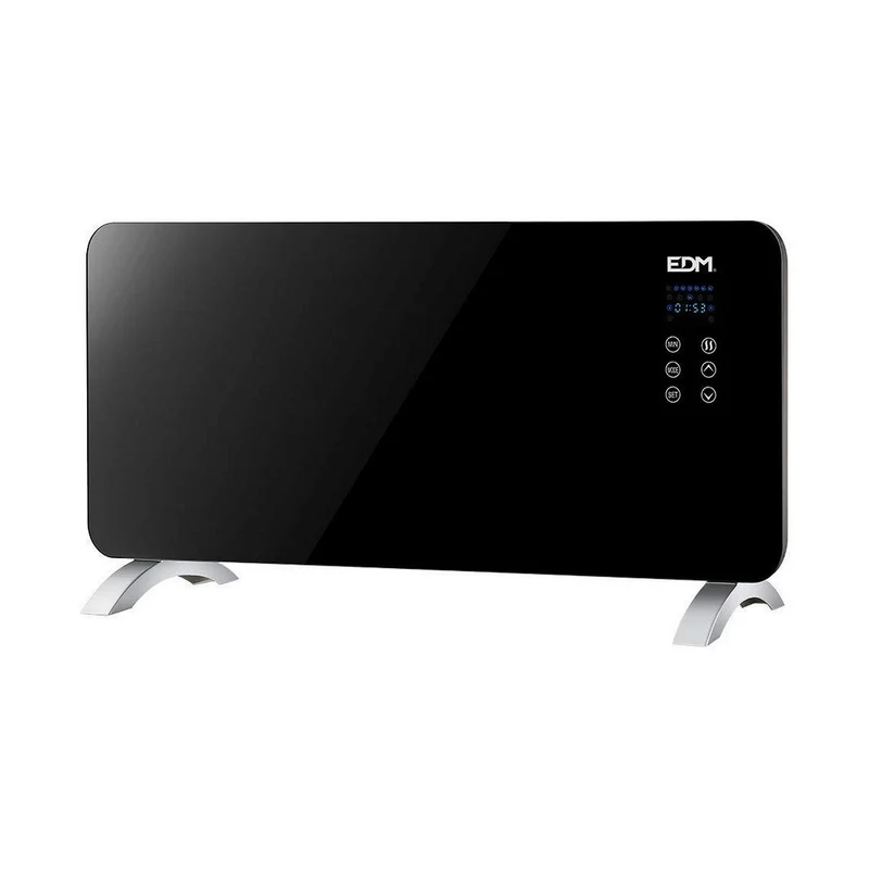 Calefactor digital EDM 07183 07183 Negro 2000 W