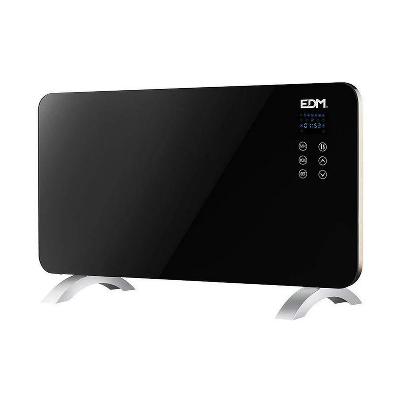 Calefactor digital EDM 07182 07182 Negro 1500 W