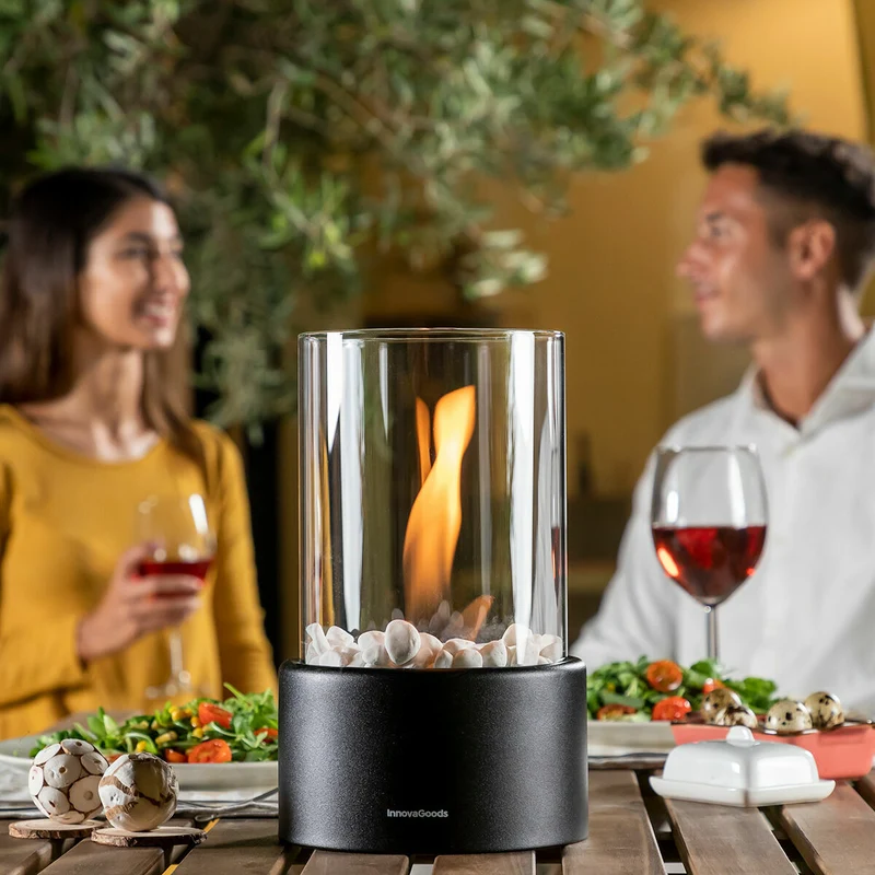 Chimenea Decorativa de Sobremesa de Bioetanol Heatfir InnovaGoods