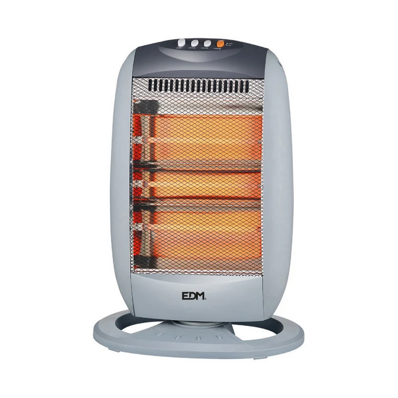 Calentador de cuarzo EDM 07136 07136 Negro 1200 W
