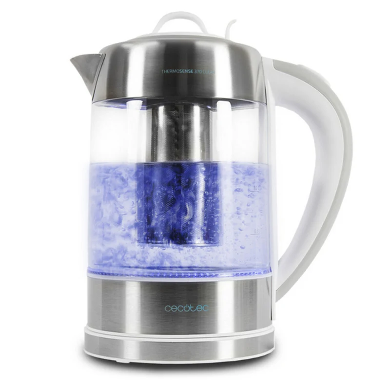 Hervidor Cecotec ThermoSense 370 Transparente 2200W 1,7 L Blanco Acero inoxidable 2200 W 1850-2200 W 1,7 L