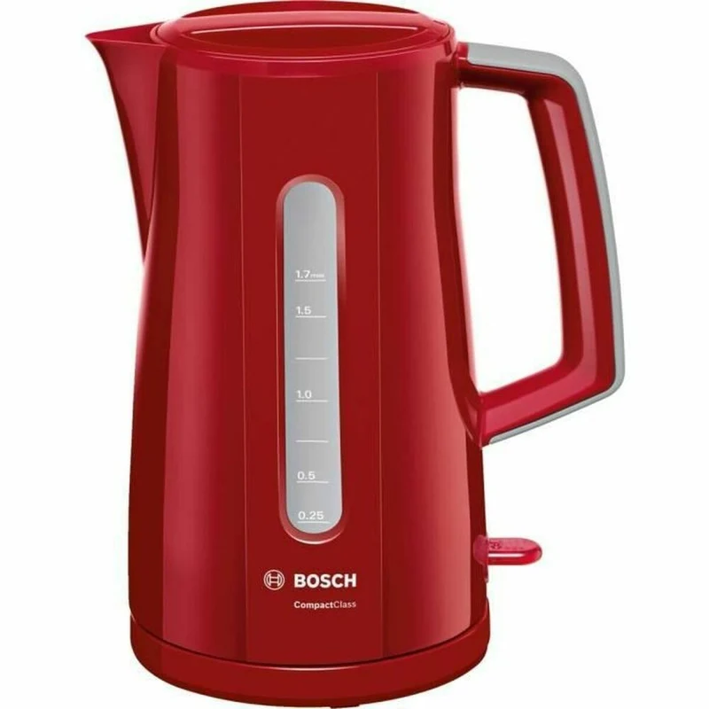Hervidor BOSCH TWK3A014 2400 W Rojo Acero inoxidable Plástico/Acero inoxidable 2400 W 1,7 L 1,7 L