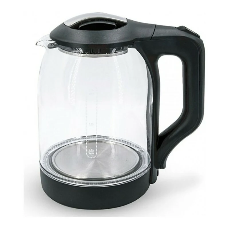 Hervidor COMELEC 1,8 L 1500W Negro Blanco Acero inoxidable 1500 W 2200 W