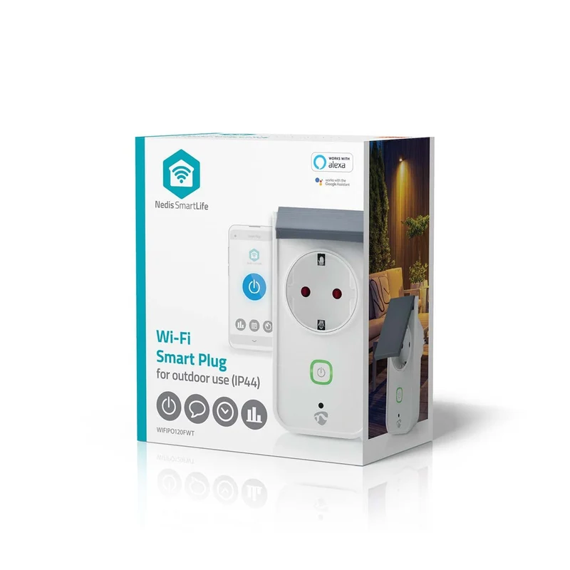 SmartLife Slimme Stekker Wi-Fi - IP44 - Energiemeter