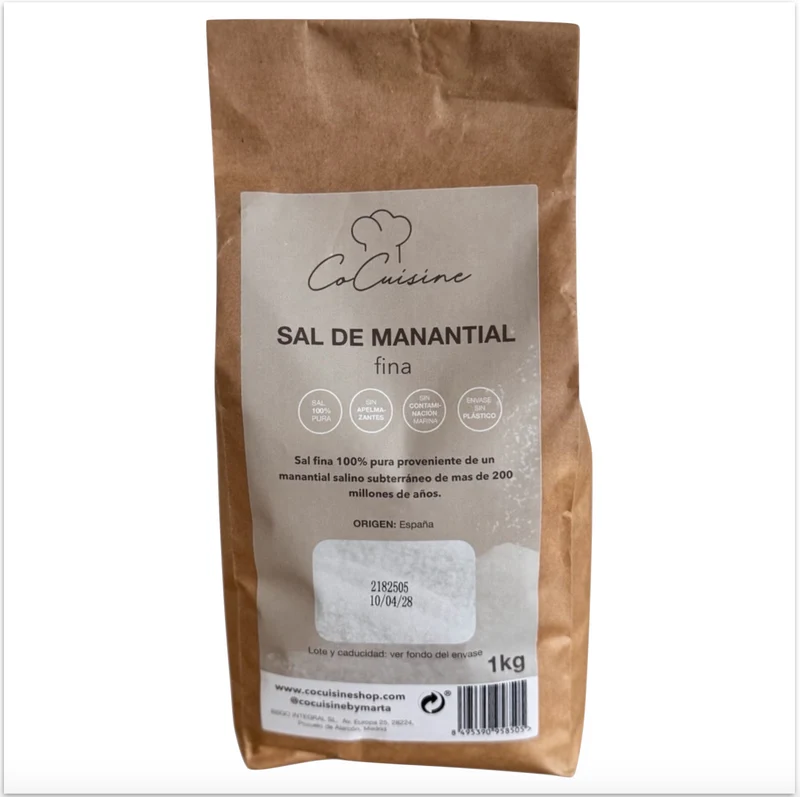 Sal de manantial fina 1 Kg