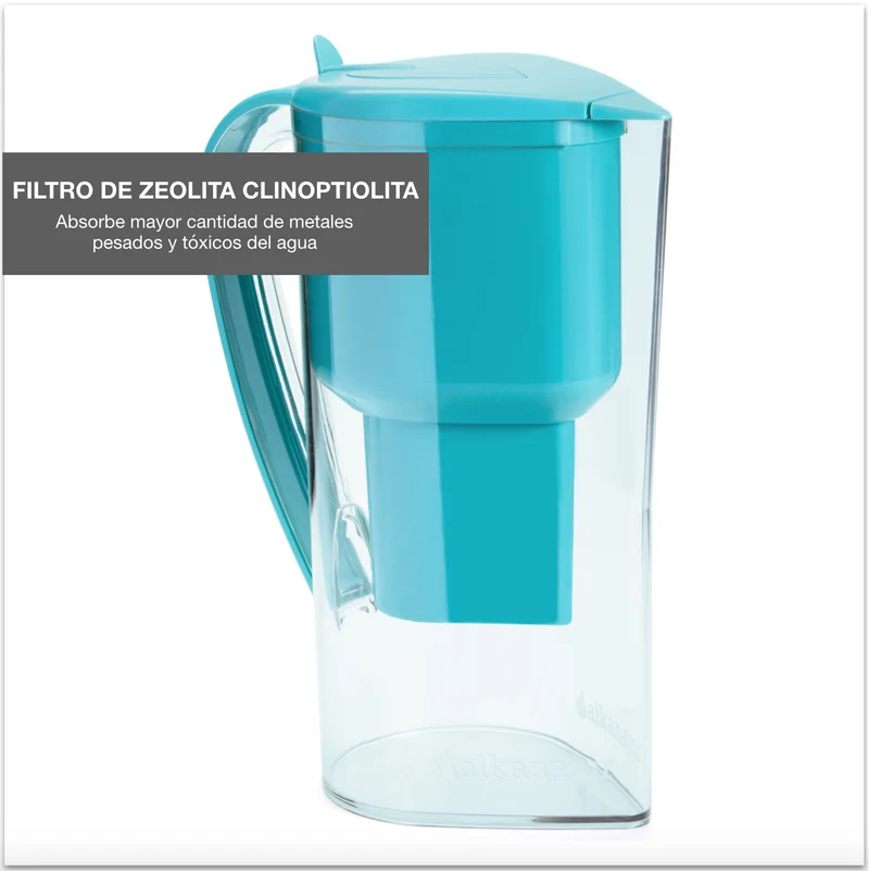 Jarra de agua filtradora y purificadora Zeolita Clinoptilolita