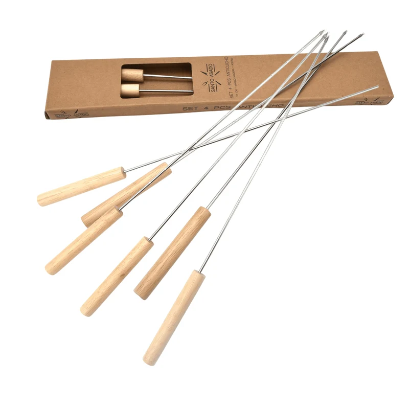 Set 8 Piezas Fierros Para Anticucho Decoexpress