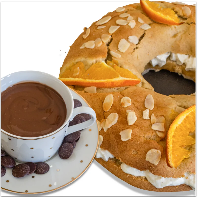 CURSO ROSCÓN DE REYES CON NATA Y CHOCOLATE A LA TAZA
