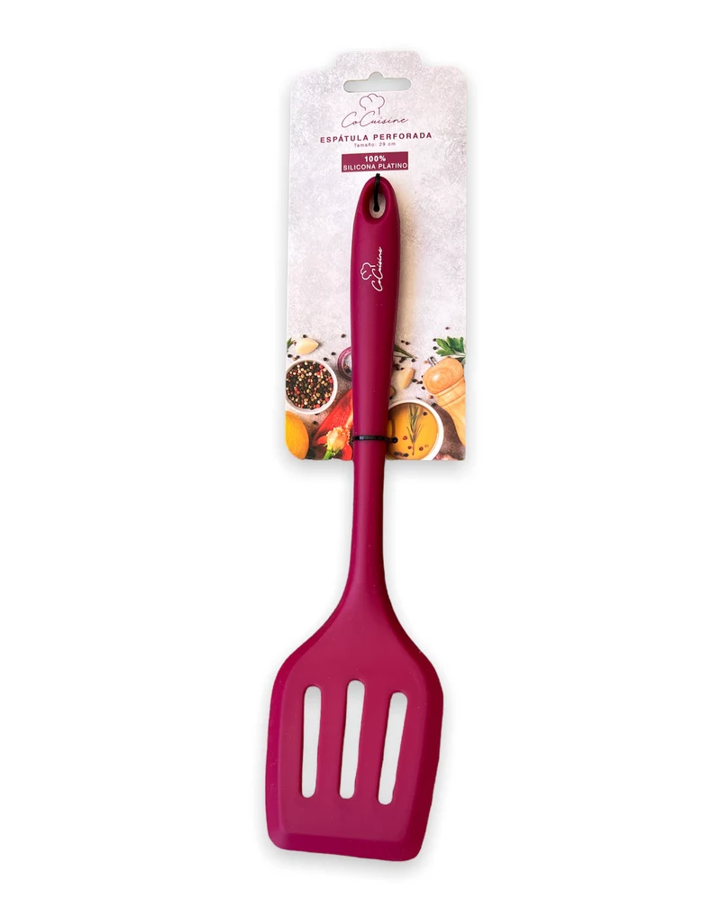 Espátula Perforada Silicona 100% Platino - Cocuisine