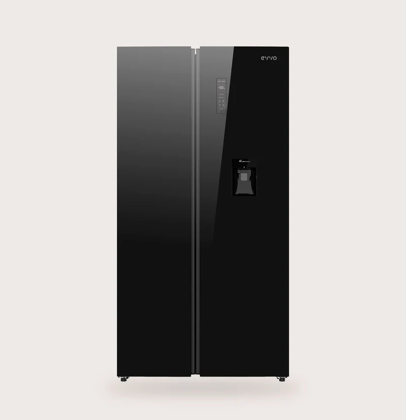Frigorífico Americano EVVO F91B Glass AQUA