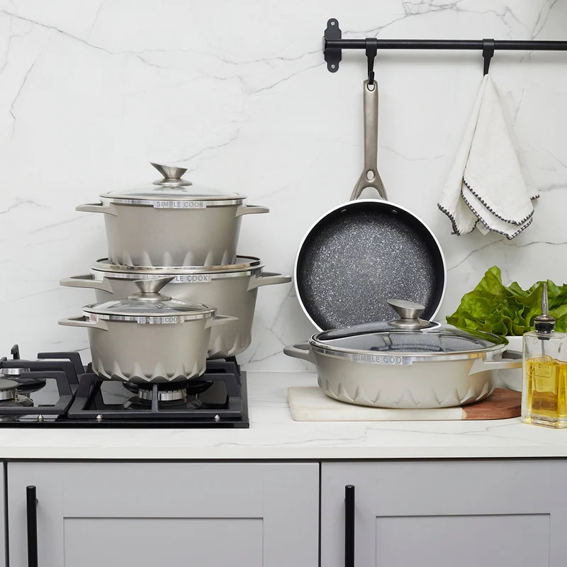 Encimera FDV Crystal 4G 60 BUT 2.0 + Batería Simple Cook Mont Blanc 9 pzs