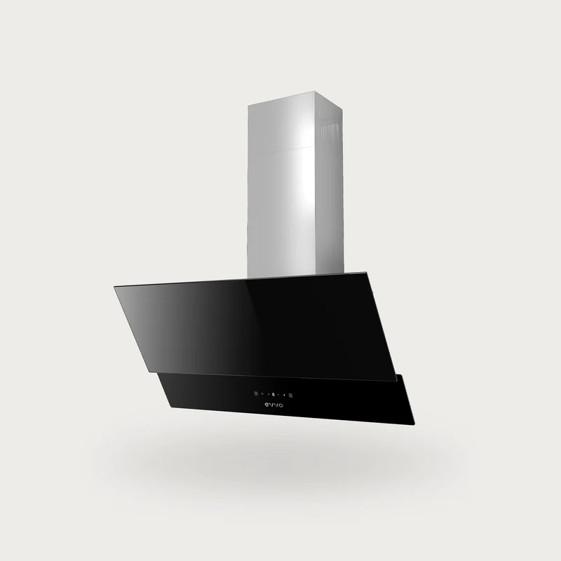 Campana Extractora Decorativa EVVO CE47 Cristal Black Reacondicionado Clase A