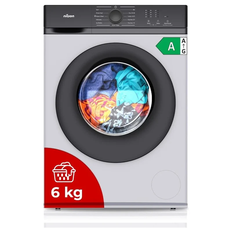 Lavadora Nilson NL6200AI 6 kg 1200 rpm Inverter Clase A