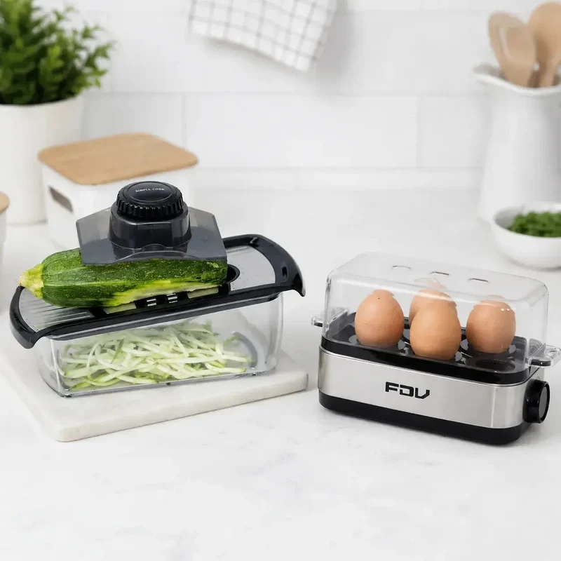 Mandolina 4 Cuchillas Simple Cook + Hervidor de Huevos Master Egg FDV