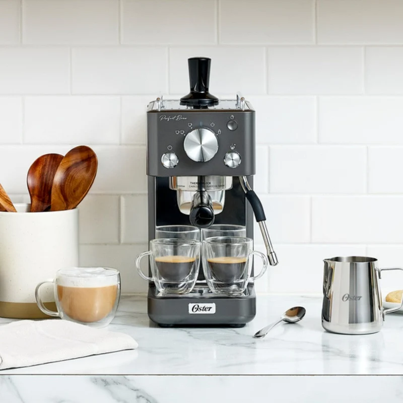 Cafetera Perfect Brew Bomba Italiana 15 Bar Bvstem7201 Gris Oster