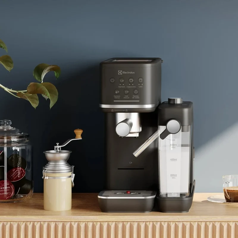 Cafetera Espresso 1,25L Digital Cápsula y Molido 1350W ECM70 Electrolux