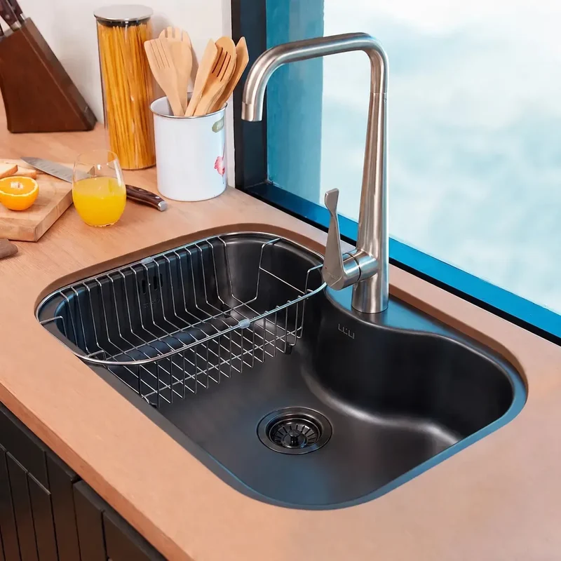 Lavaplatos Bajo Cubierta Acero Inox Aqua Nano Black FDV