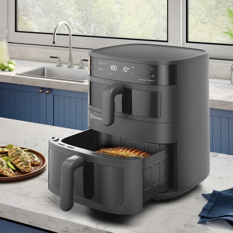 Freidora de Aire 11L Digital Dual Doble Cesta 2500W EAF190 Electrolux
