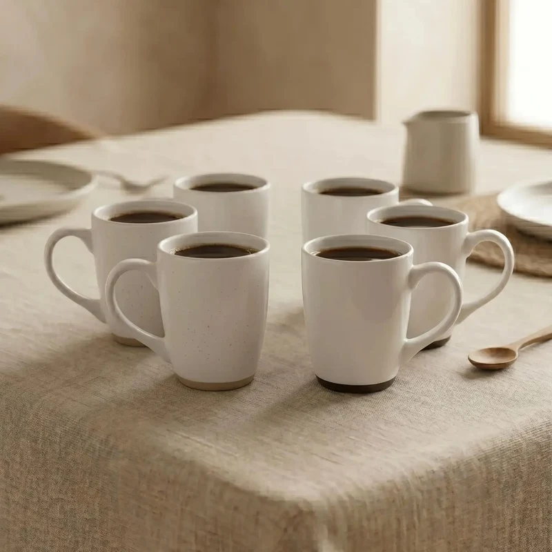 Set 6 Tazas Mug Cerámica Malmo 380 ml Decoexpress