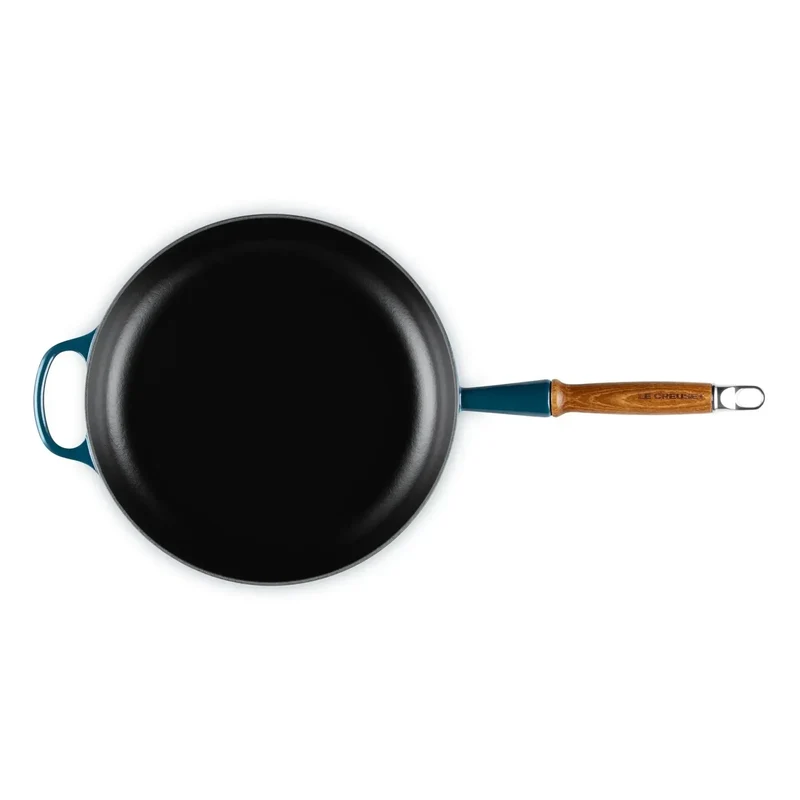Sarten Mango de Madera 28cm Nuit Hierro Le Creuset