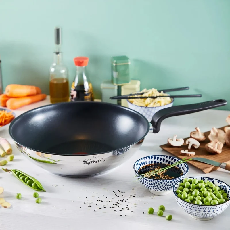 Wok 28 cm acero Inoxidable Primary Tefal