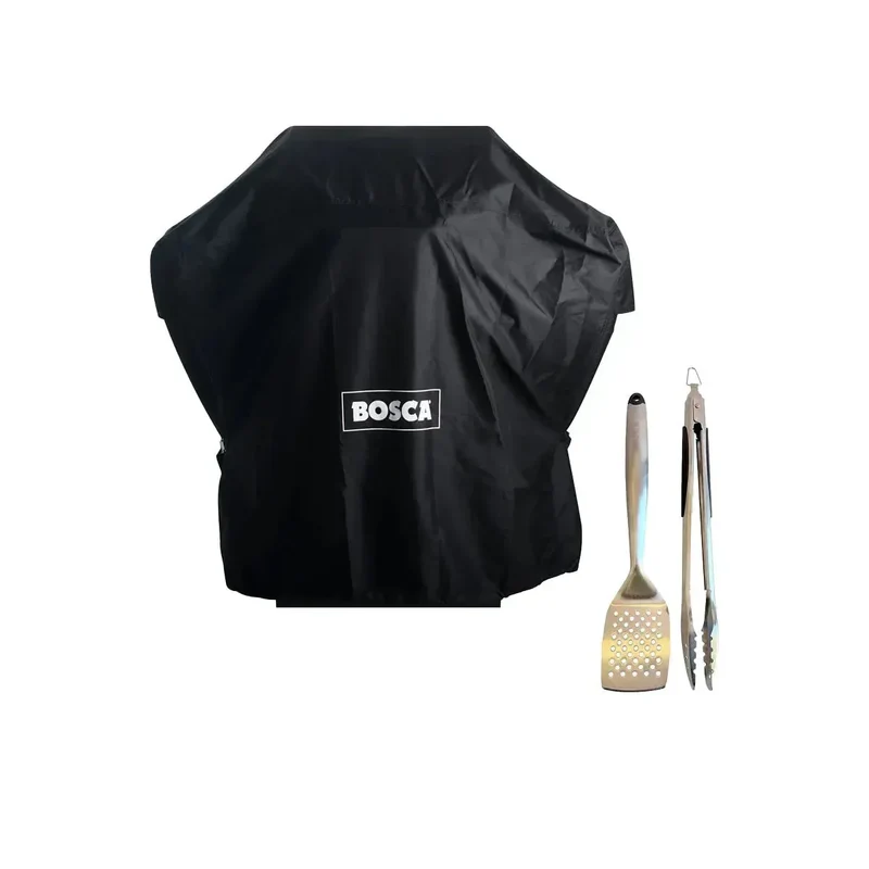 Pack Funda M + Set de Herramientas para Asado 2 Pzs Bosca