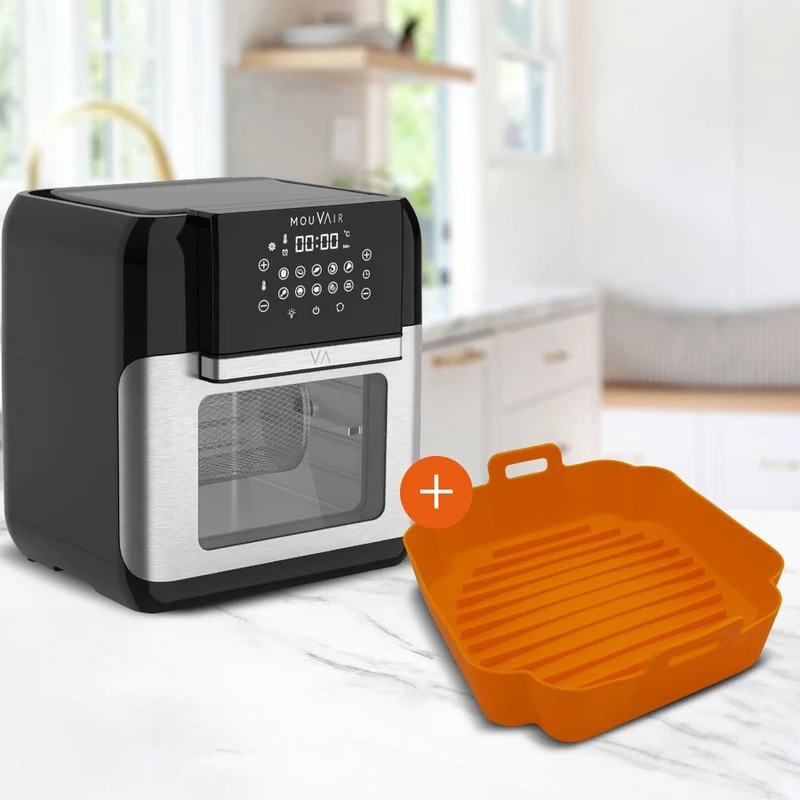 Horno Freidora Crisp 10 Lts + Molde Mouvair