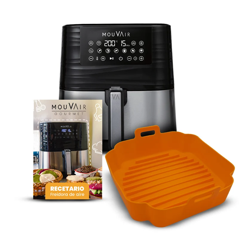 Freidora de Aire Mouvair Gourmet 5,5 Lts + Molde de Silicona Mouvair