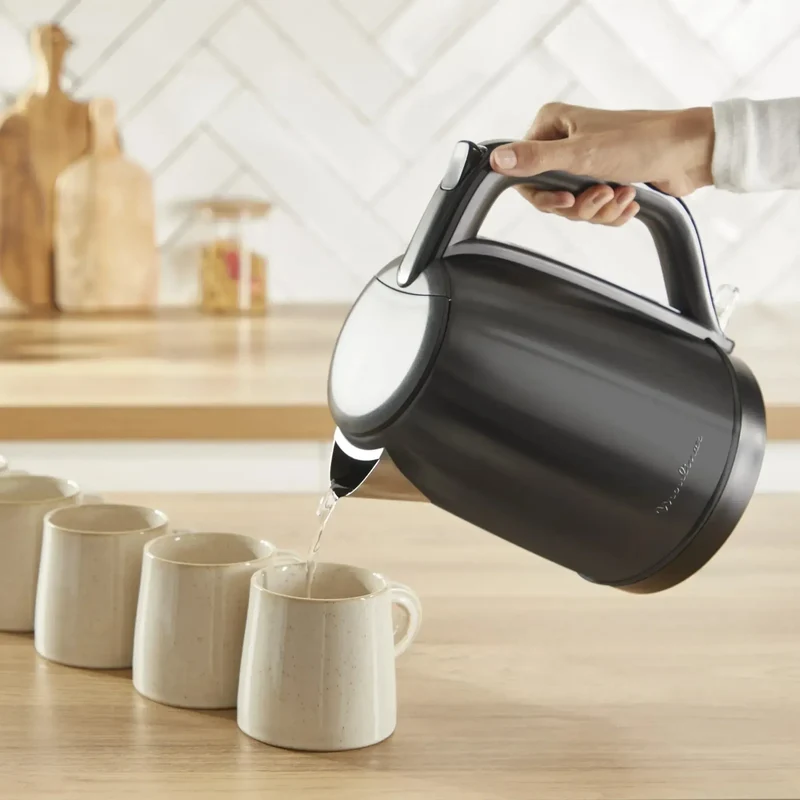 Hervidor Subito 1,7L Negro Acero Inoxidable Moulinex