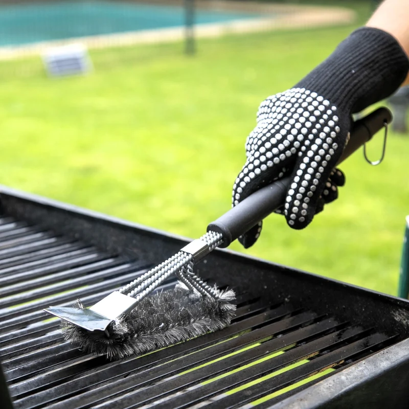 Escobilla Acero Limpia Parrilla BlackHand