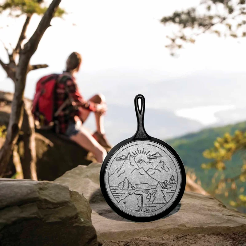 Plancha Montaña Wanderlust Hierro Fundido 27 Cm Lodge Cast Iron