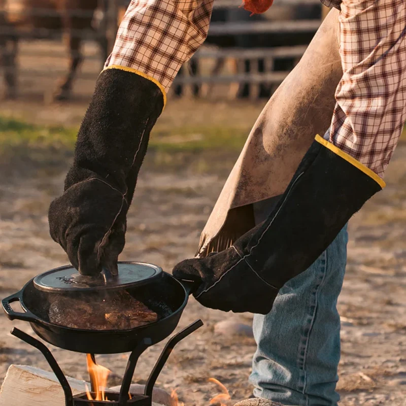 Guantes De Cuero Lodge Cast Iron