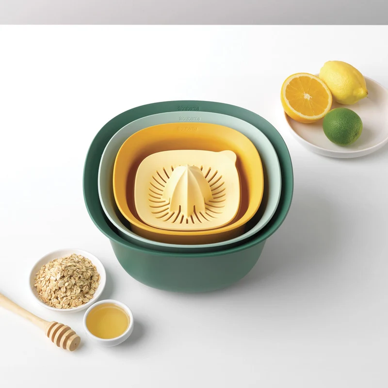 Pack De Bowls Tasty 1.5 & 3.2 litros, Colador Y Exprimidor Brabantia