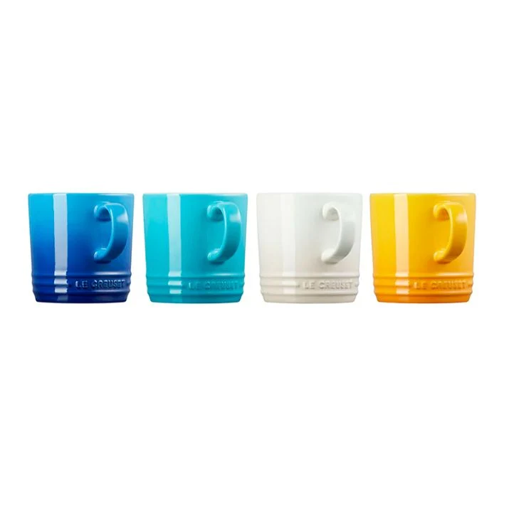 Set 4 Tazas Cappuccino Riviera 200 Ml Le Creuset