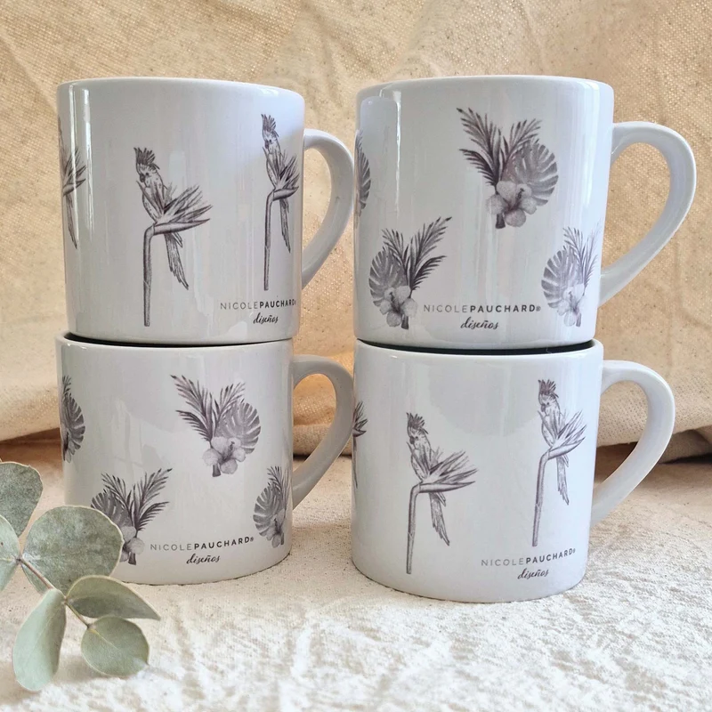 Set 4 Tazas 150ml Tropical Selva