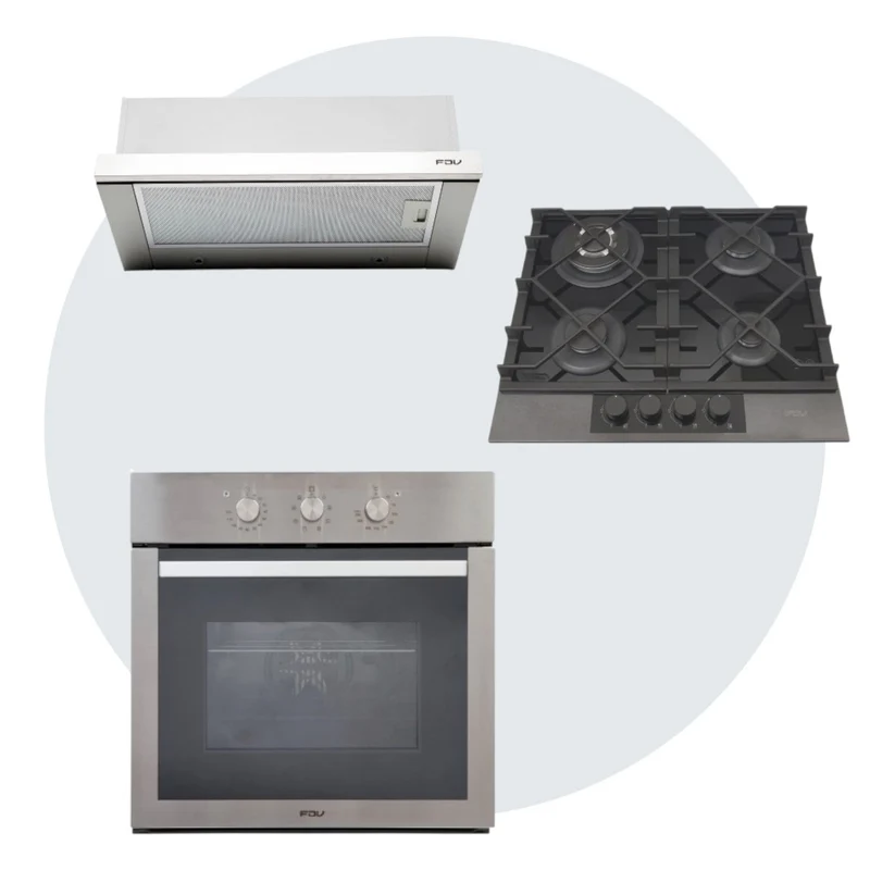 Kit Horno Elite 52 Lts + Encimera Signature 60 Licuado+ Campana Urban 60 FDV