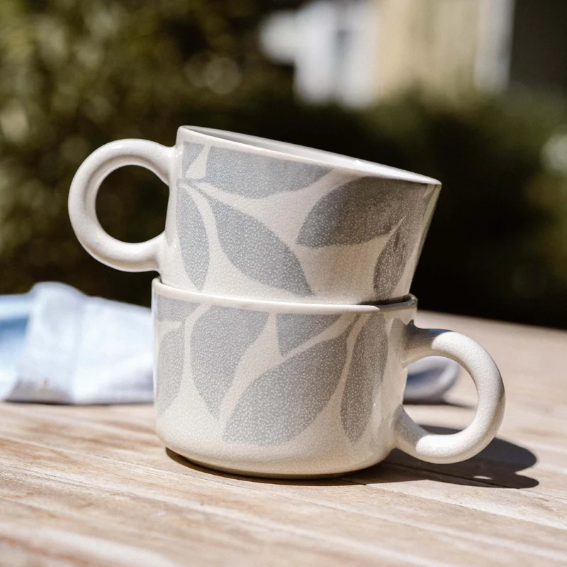 Set 2 Tazas Cerámica 420 ml Palermo Simplit
