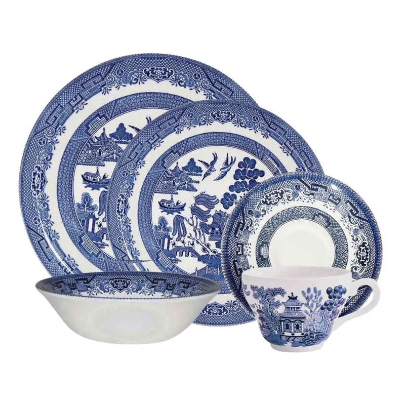 Juego Loza Blue Willow 20 Pzs Churchill