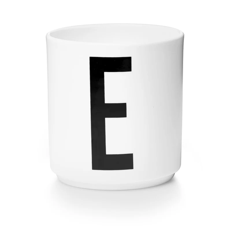 Taza Blanca De Porcelana - E Design Letters