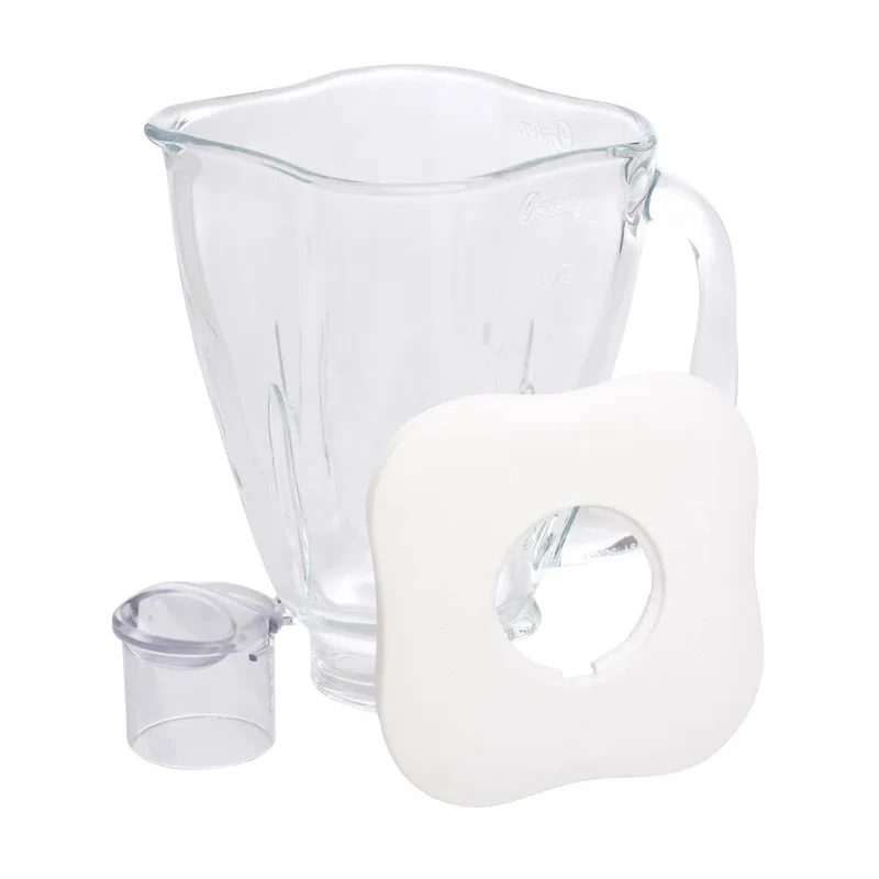Vaso de Vidrio Tipo Trébol con Tapa Oster