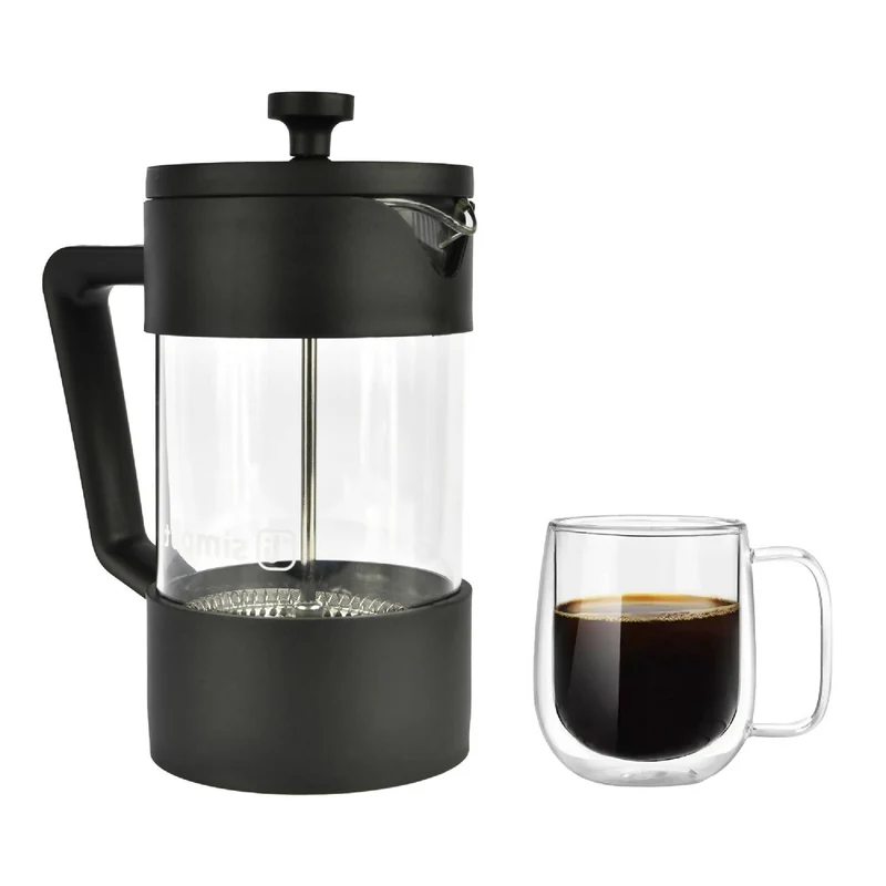 Pack Cafetera Francesa 600 ml +Taza Doble Pared 300 ml Simplit