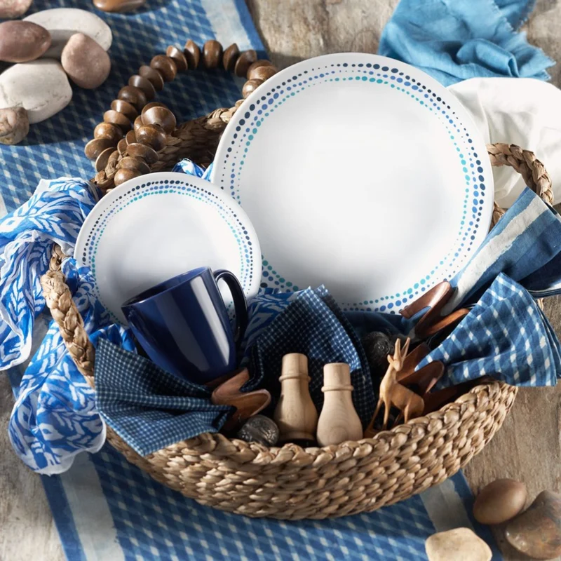 Set Vajilla 16 Piezas Ocean Blues Corelle