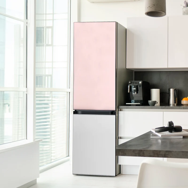 Refrigerador Bottom Freezer Clean White/Pink F-RB33DBB1DUUP 328 Lts Samsung
