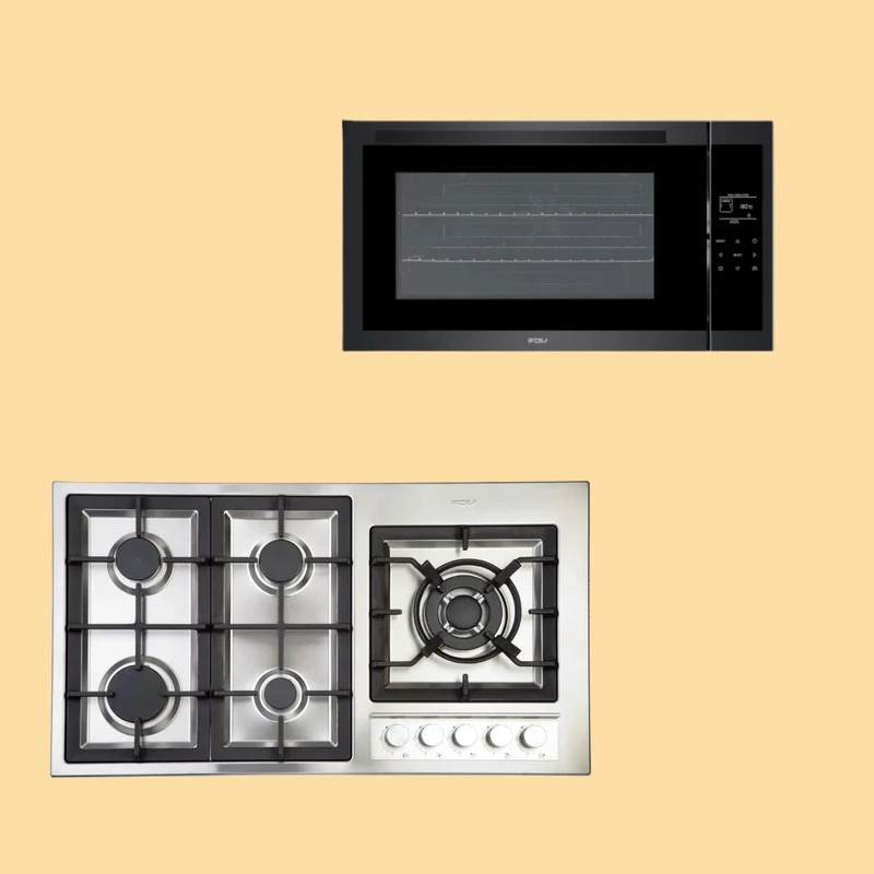 Kit Horno Deluxe Prestige 100 Lts + Encimera Deluxe 90 cm Natural FDV