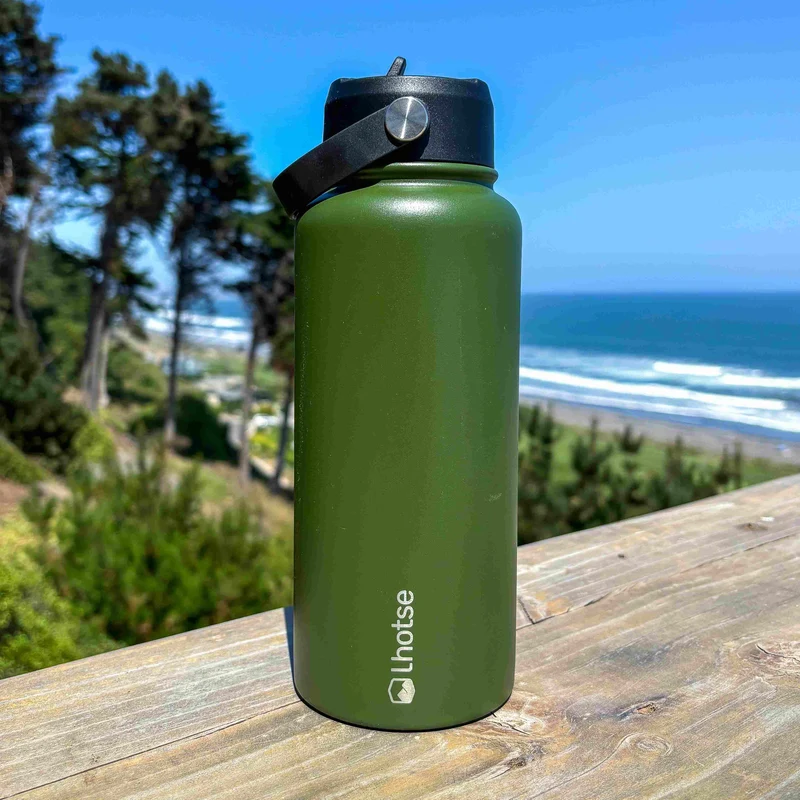 Botella Térmica Hydro 960 Ml + 3 Tapas Lhotse