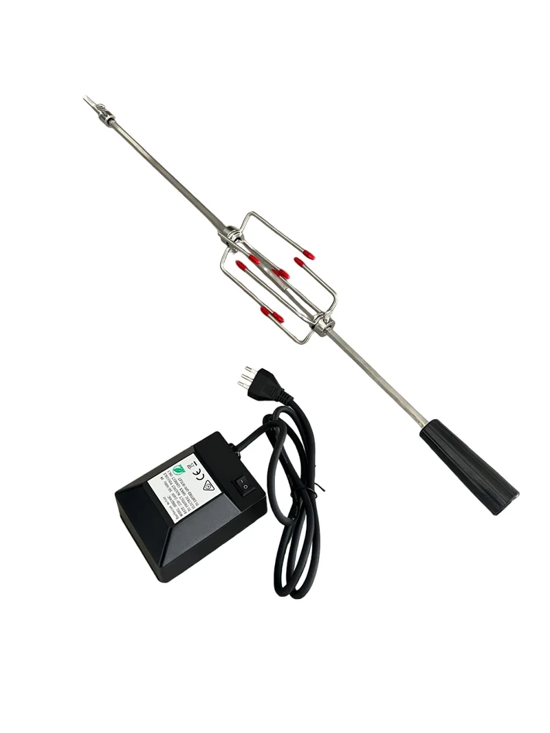 Spiedo Para Parrilla a Gas Largo (92cm) Ajustable + Motor Kinggrill
