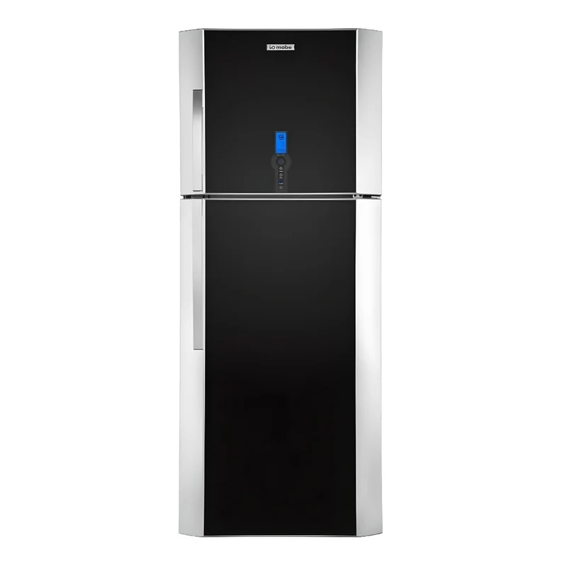 IO Mabe Refrigeradora Top Freezer 18 Pies Cúbicos con Vidrio Negro, IOM510MZMRN0