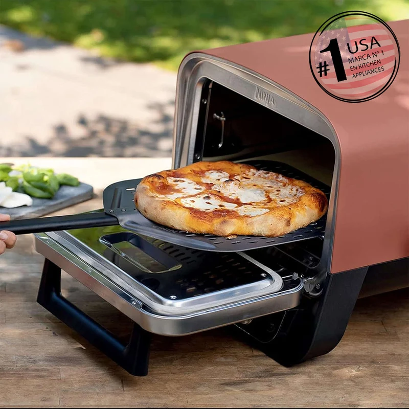 Horno Eléctrico De Exterior 8 En 1 Woodfire Con Ahumador Ninja