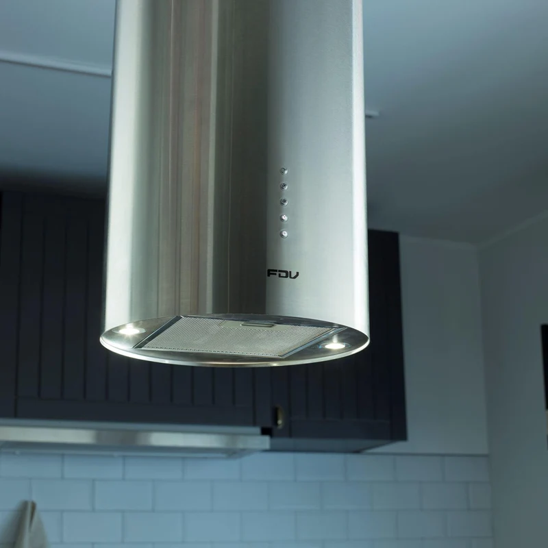 Campana Deluxe Isla Tube 90 cm 700 m3/h FDV